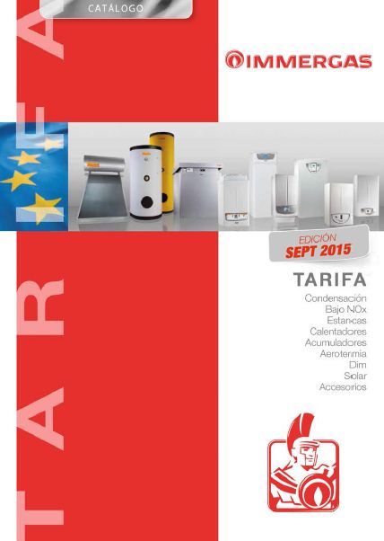 Catálogo-Tarifa IMMERGAS 2015
