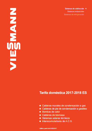 Catálogo-Tarifa Viessmann 2017