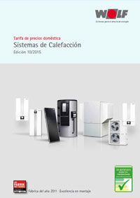 Catálogo Tarifa Wolf 2016